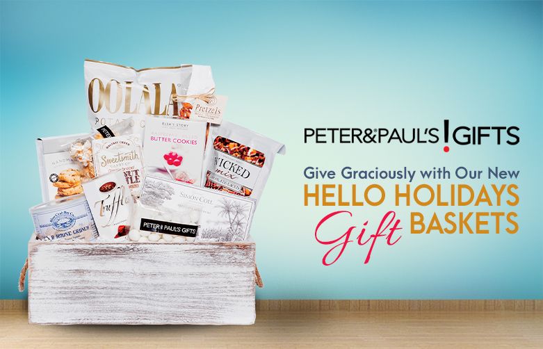 Give Graciously with Our New Hello Holidays Gift Baskets