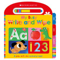 Scholastic Early Learners My Busy Write and Wipe ABC and 123 sensory board book
