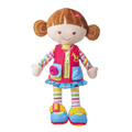 Ganz learn to dress soft doll with a girl's outfit featuring buttons, zips and laces