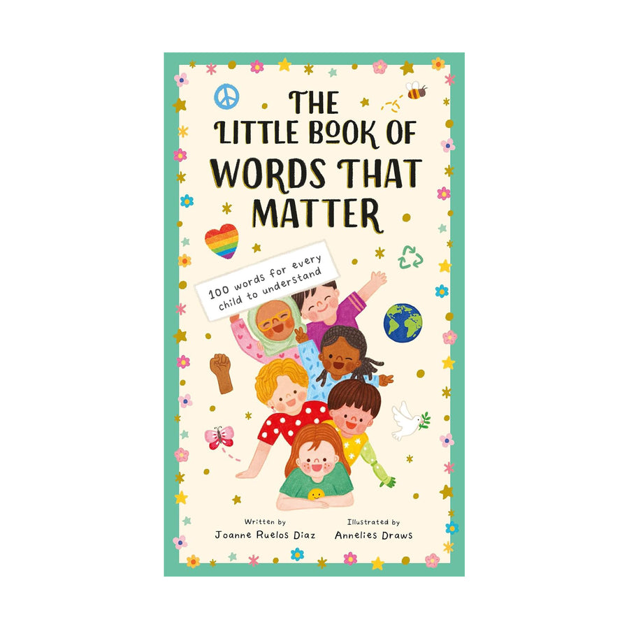 The Little Book of Words That Matter children's book with a brightly illustrated cover