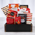 Dad Defined Father's Day gift tray with Definition of Dad mug, Zavida coffee, maple fudge, chocolates and Canadian treats in a black leatherette tray