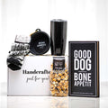 Bone Appetit dog gift set with a Good Dog sign, treats and a handcrafted gift box