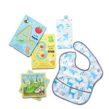 Load image into Gallery viewer, Milestone Baby Gift Collection Books Bib

